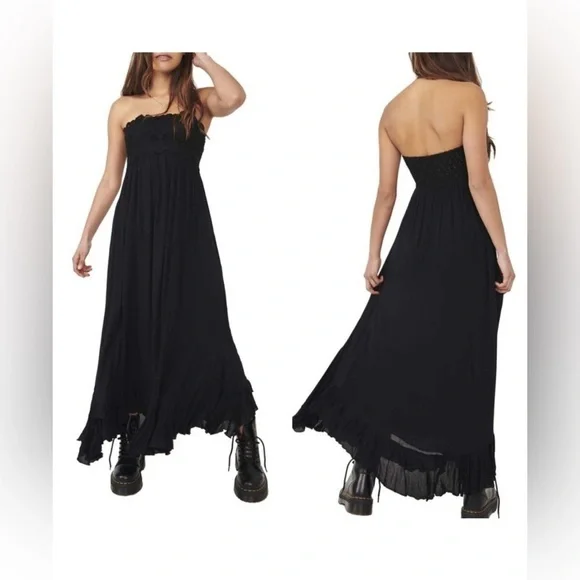 white christmas dresses FREE PEOPLE Corset ADELLA Ruffle Cami Top – Silver Accents main image 0